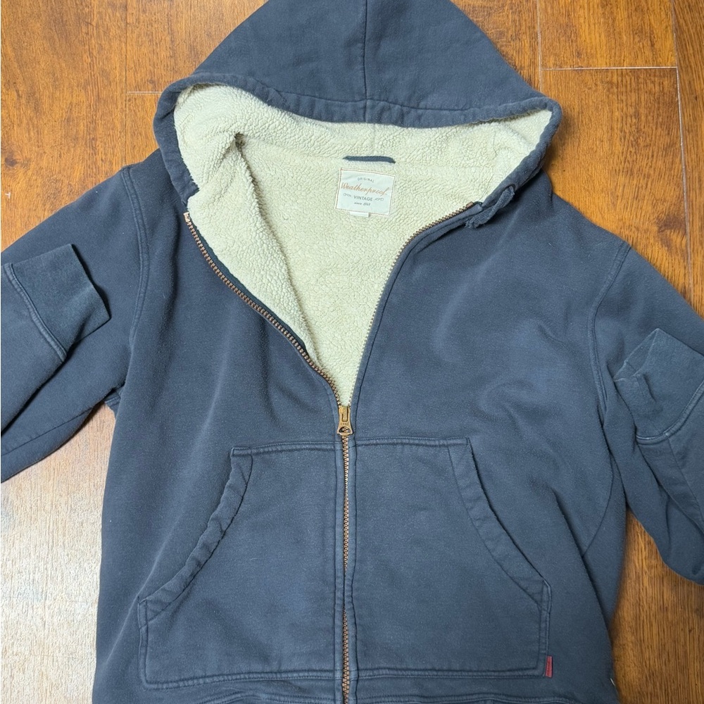 Weatherproof vintage Sherpa lined zip up hoodie